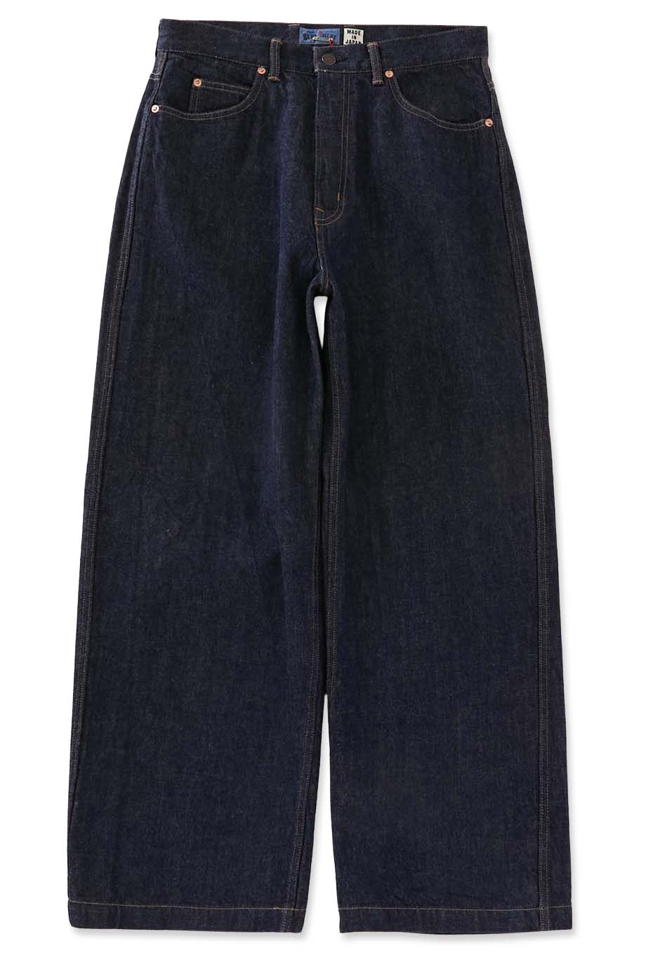 Old denim wide jeans