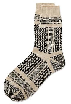 ROTOTO /デザートスカーフパターンソックス