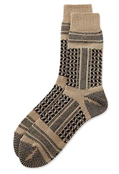 ROTOTO /デザートスカーフパターンソックス