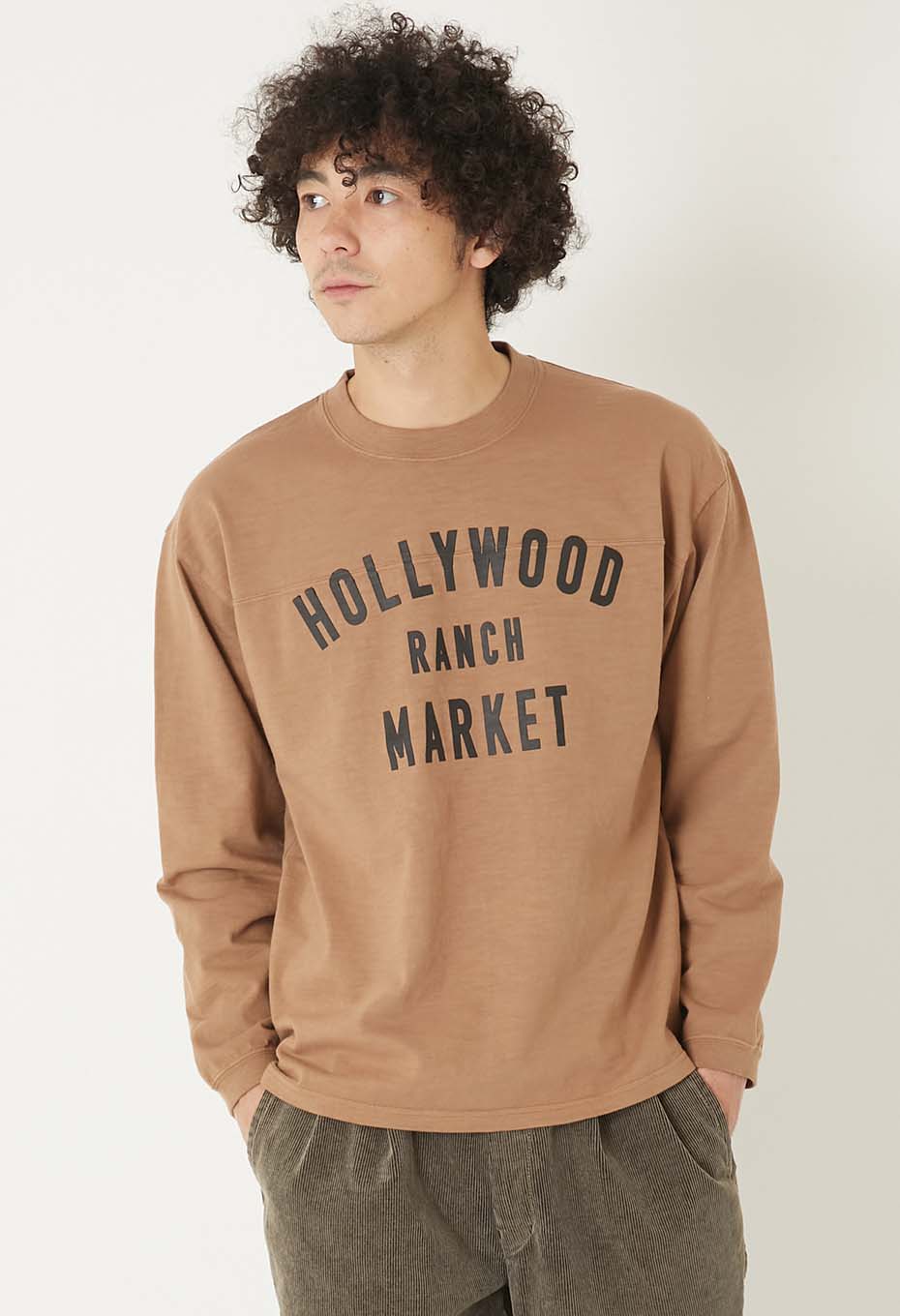 スラブテンジク オーバープリント ロングスリーブ Tシャツ | HOLLYWOOD