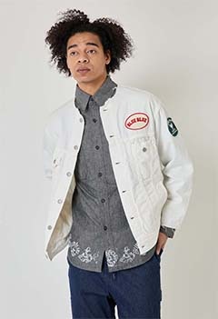 パッチリメイクライトデニム 3RD TYPE トラッカージャケット