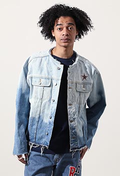 VINTAGE WRANGLER BLEACH DENIM JACKET