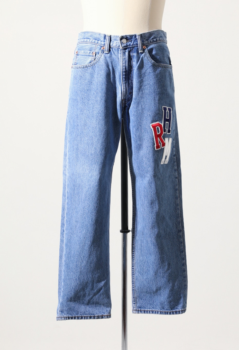 VINTAGE LEVIS HRM PATCH CUSTOM DENIM PANTS 33×30