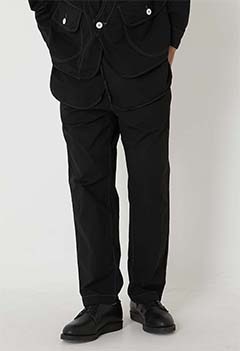 Dyed Typewriter tapered relaxed pants