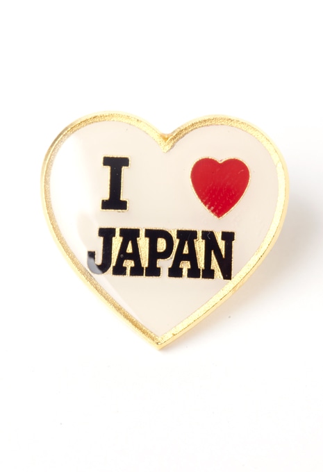 I LOVE JAPAN pin badge