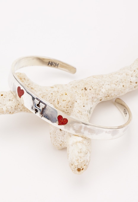 Red Heart H Bangle