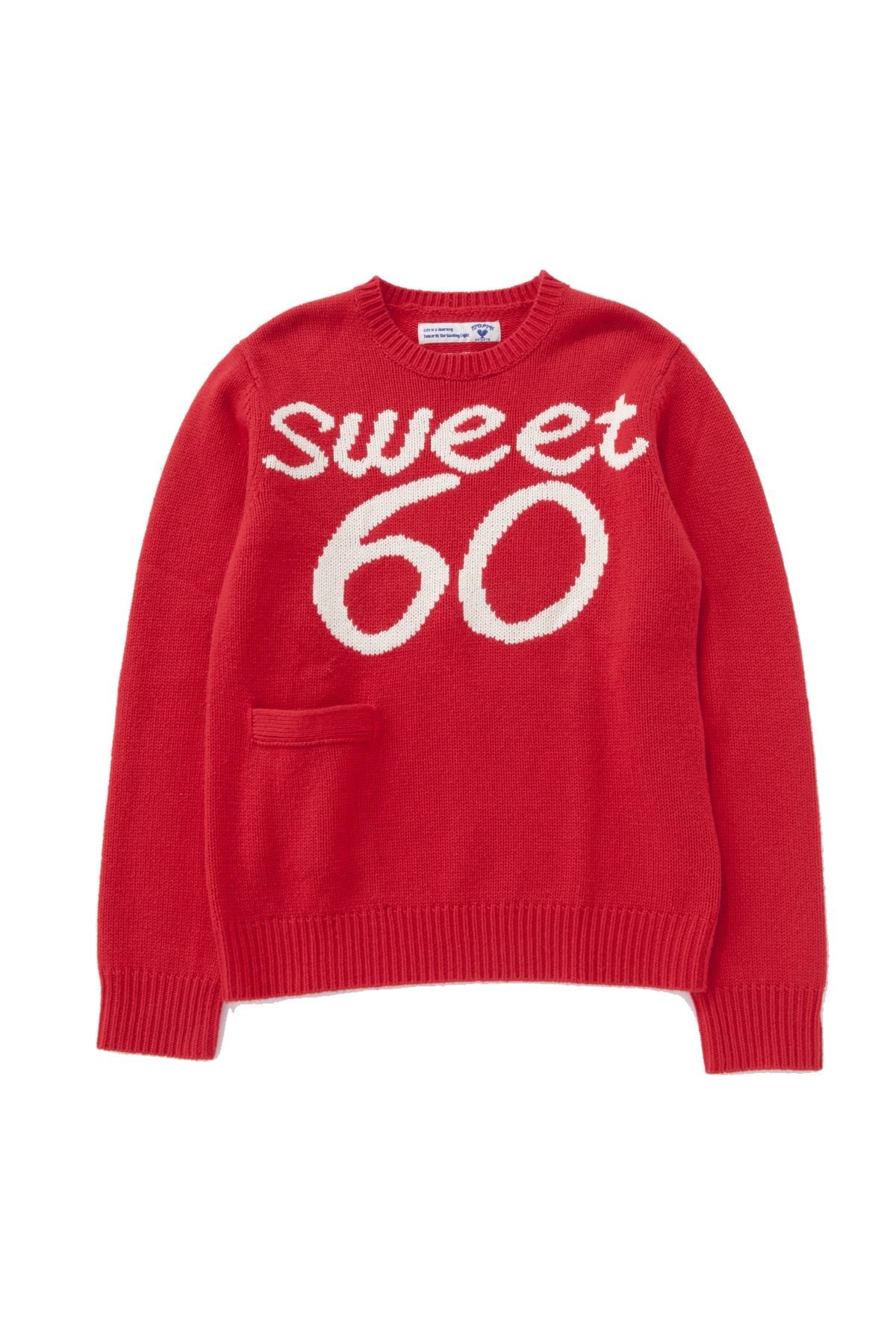 SWEET60 コットンクルーネックニット