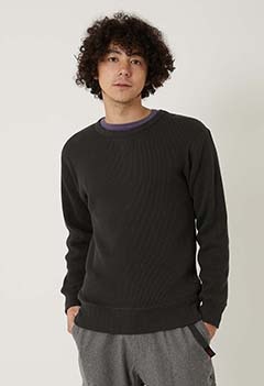 HEALTHKNIT ヘビーワッフル ロングスリーブスウェット