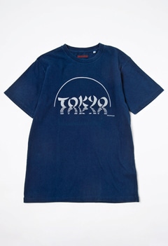 BAMBOO TOKYO LOGO INDIGO T-shirts