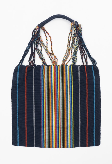LUZ COLLECTION LAS RAYAS Rainbow Cotton Tote Bag