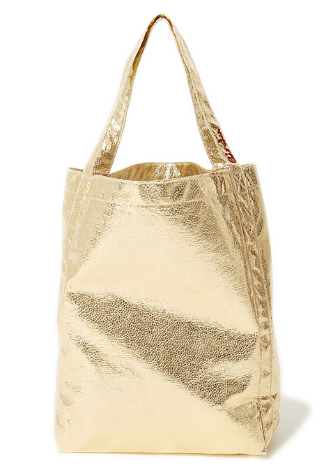 BINDU Long Handle Shiny Tote Bag