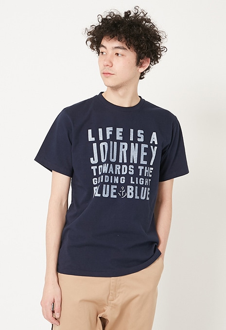 JOURNEY BLUE BLUE ロゴ Tシャツ