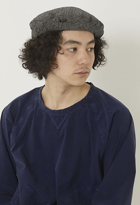 ポータークラシック SASHIKO BERET 刺し子 ベレー帽 ブラック PORTER CLASSIC Porter Classic ポータークラシック ベレー帽