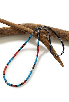 MIKIA Snake Beads Necklace W Bandana