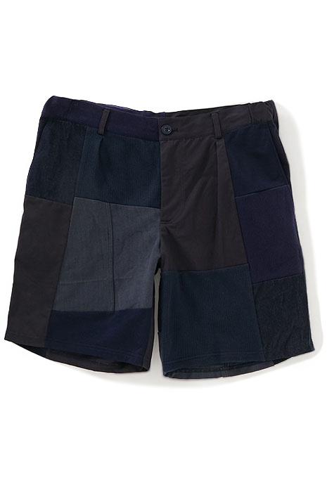 HRR cut-and-sew mix patchwork shorts