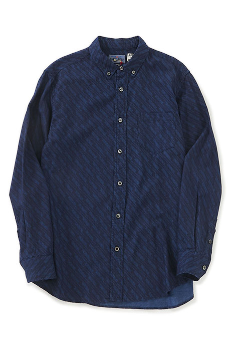 インディゴオーバー イナズマツイル ボタンダウンシャツ
