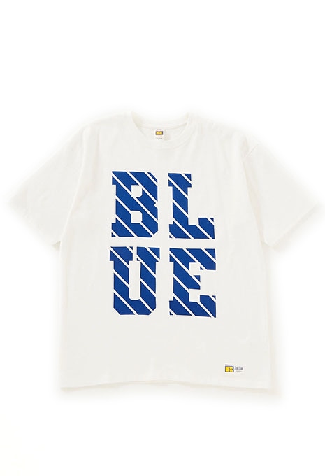RUSSELL・BLUEBLUE ラインロゴ ショートスリーブTシャツ