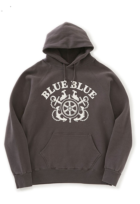 Captain Anchor sweat fabric Pull Hoodie