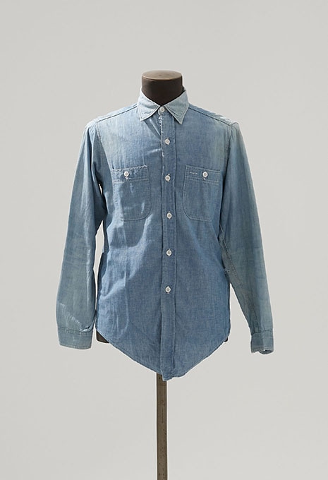 VINTAGE DOUBLE RINGER CHAMBRAY SHIRT