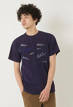 B BLUE embroidered T-shirts