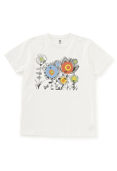 Drawing flower T-shirts