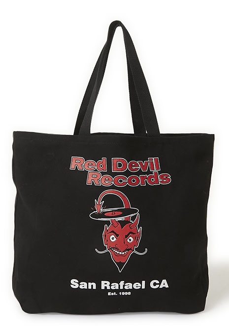 RED DEVIL RECORDS logo tote bag