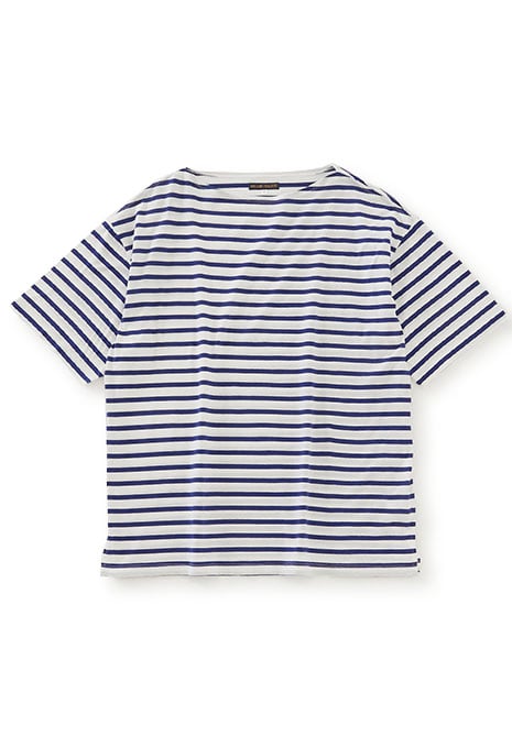 French horizontal stripe loose fit T-shirts