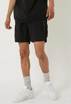 Wrinkle nylon cargo shorts