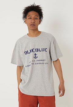 ステンシル BLUE BLUE Tシャツ