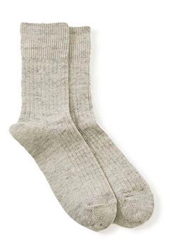 ANONYMOUS ISM Linen Rib Three Quarter Socks