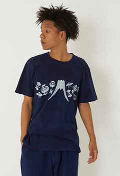 Takara Dukushi bassen Indigo T-shirts