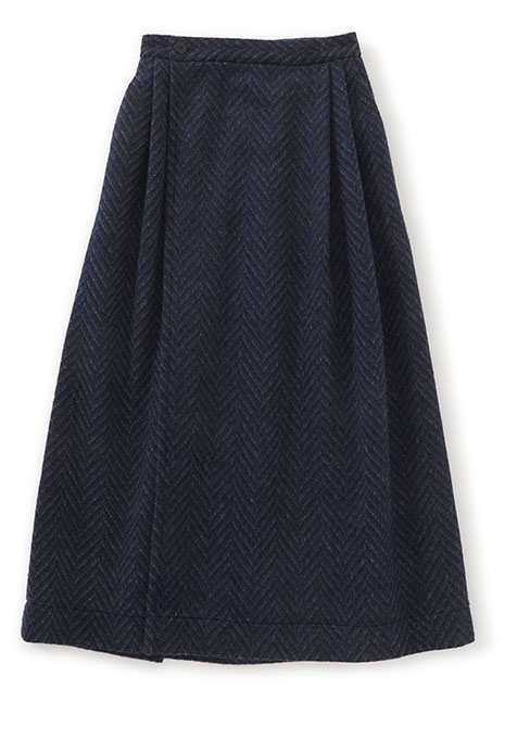 Yamamichi Recycled Wool Wrap Skirt