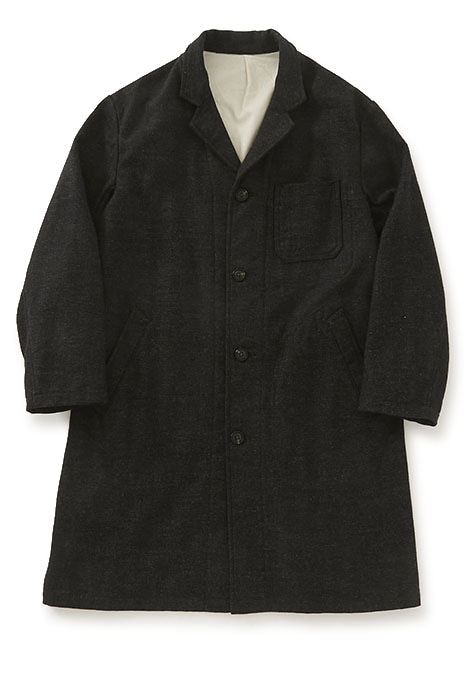 Recycled tweed work coat