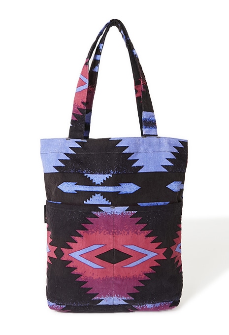 Native corduroy tote bag
