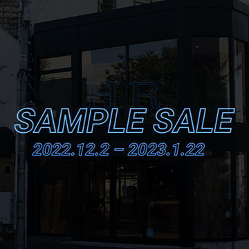 Notice of sample sale DELUXE JAPAN