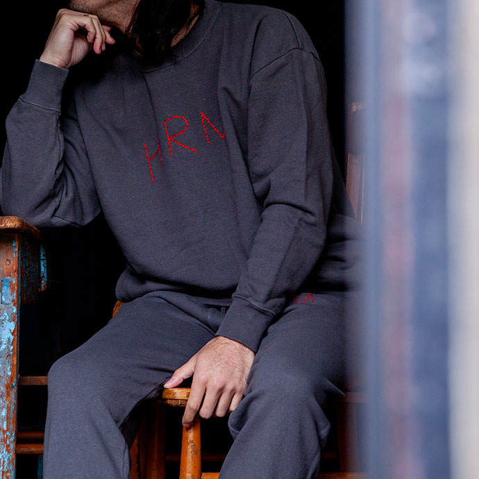 HOLLYWOOD RANCH MARKET HRMビーンステッチスウェット