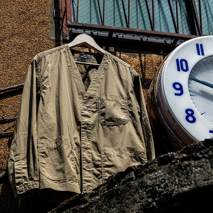 BLUE BLUE ブロードクロスシャツカーディガン