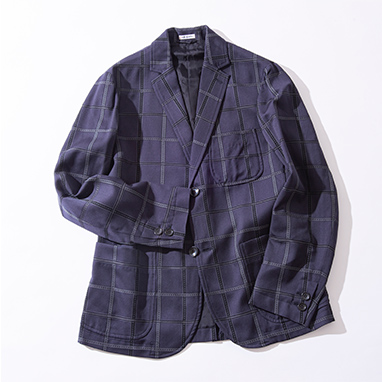 Furoshiki Check jacquard 2B Jacket