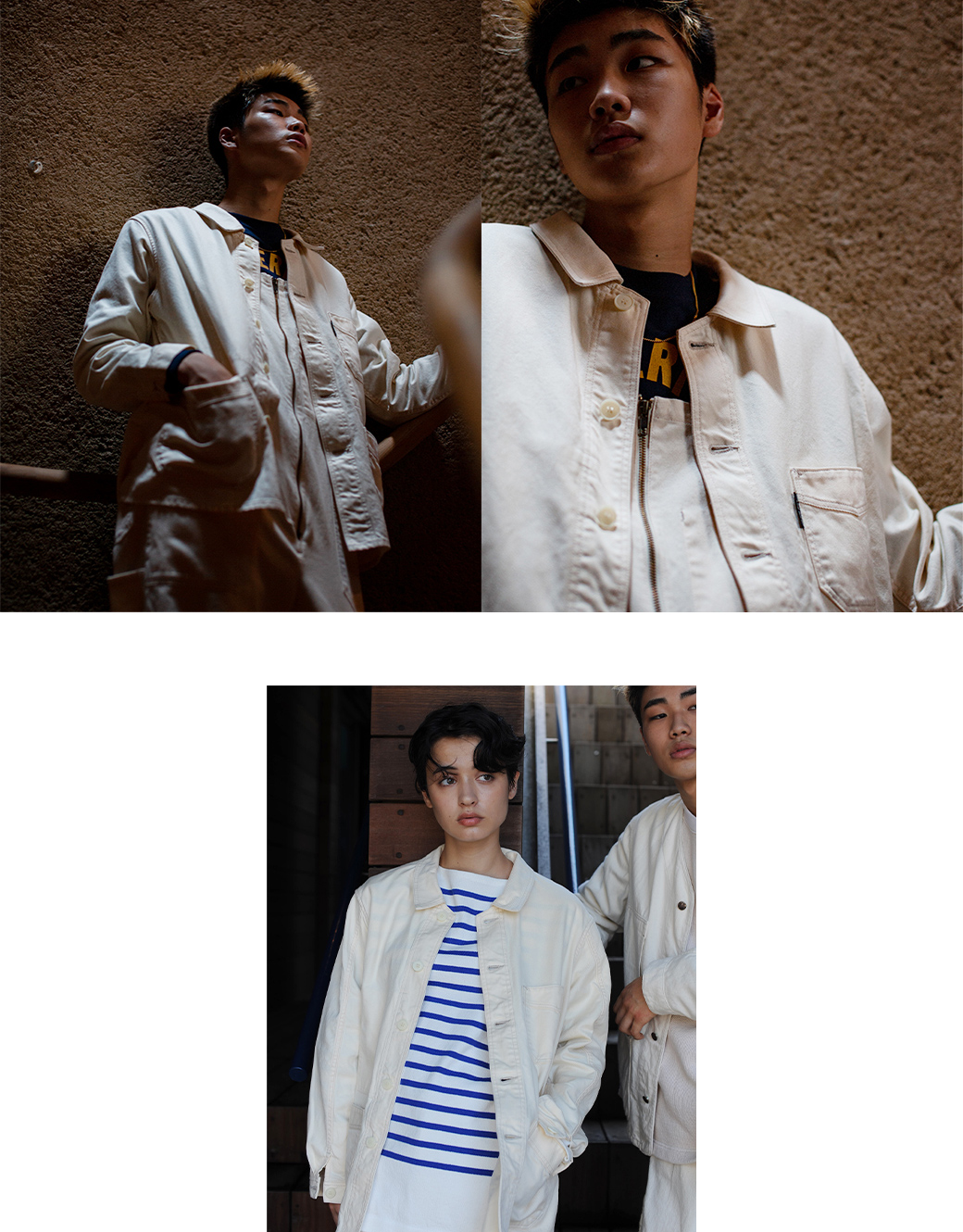 サージ フレンチワークジャケット