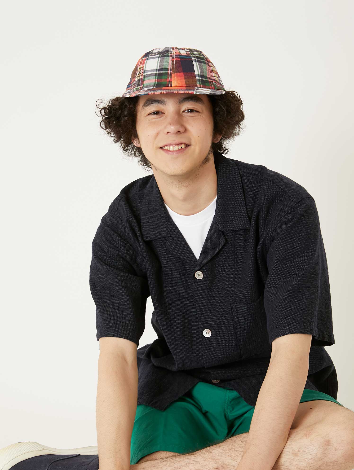 マドラスチェック フィールソーグッドキャップ