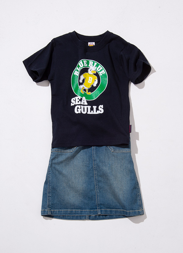 RUSSEL・BLUE BLUE SEAGULLS KIDS T-SHIRT