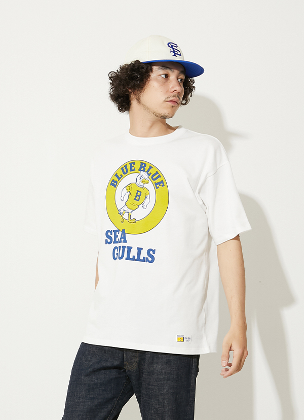 RUSSEL・BLUE BLUE SEAGULLS T-SHIRT