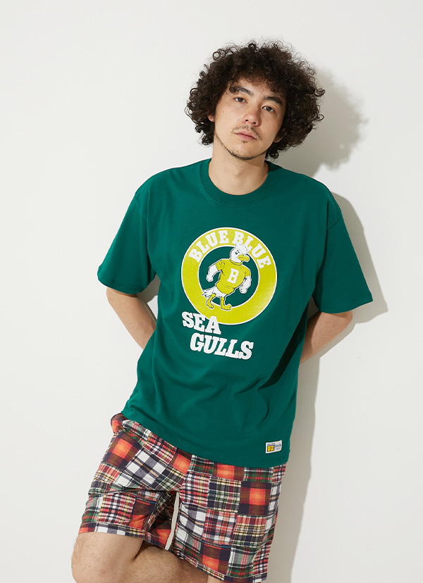 RUSSEL・BLUE BLUE SEAGULLS T-SHIRT