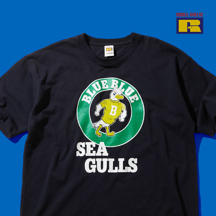 RUSSELL BLUEBLUE SEAGULLS  / T-SHIRT / ONE PIECE / KIDS T-SHIRT