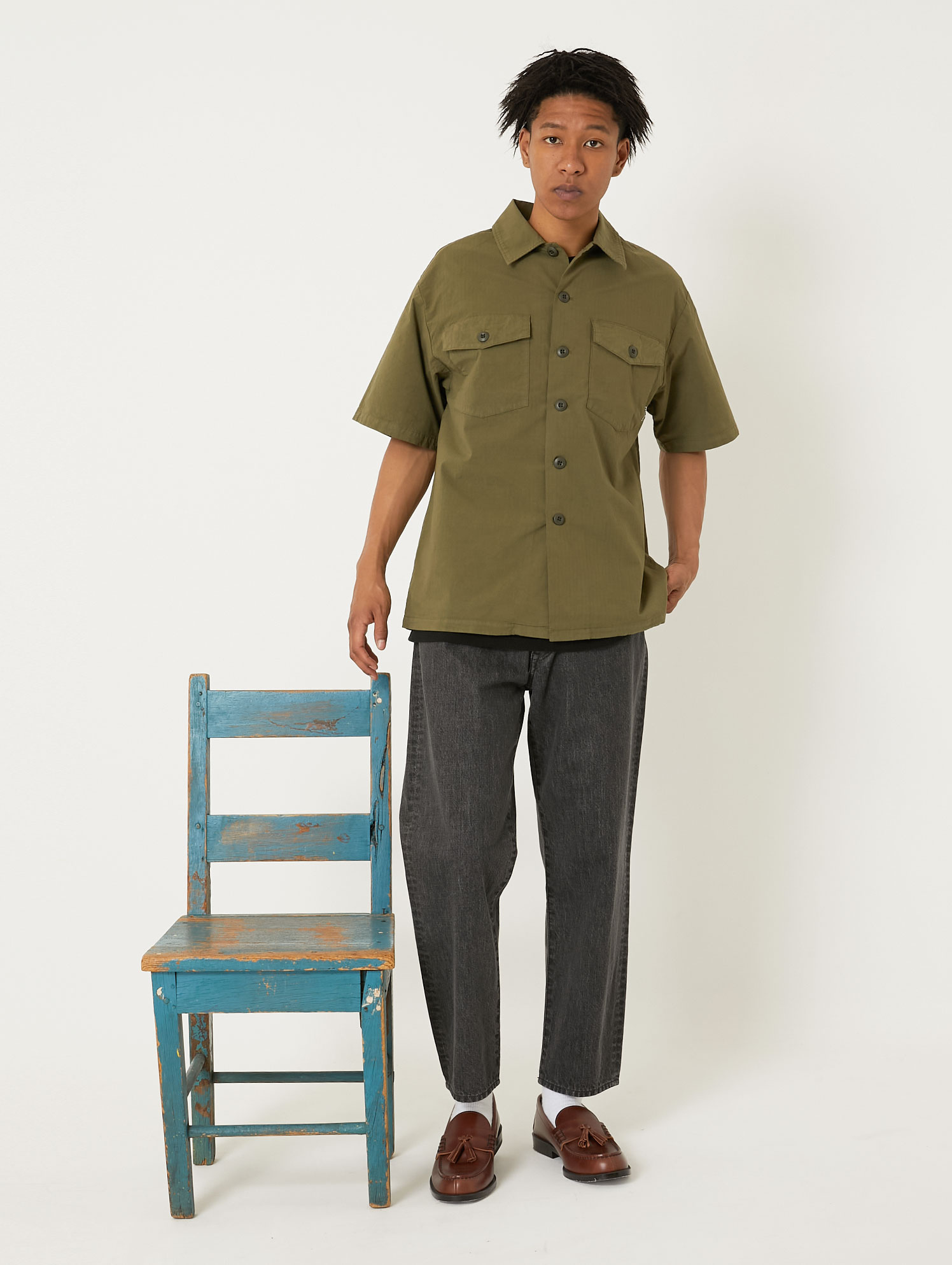 FEEL SO GOOD SERIES Ripstop Army Shirt | HOLLYWOOD RANCH MARKET ...