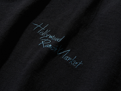オーガニックコットン HRMエンブロイダリー Tシャツ black