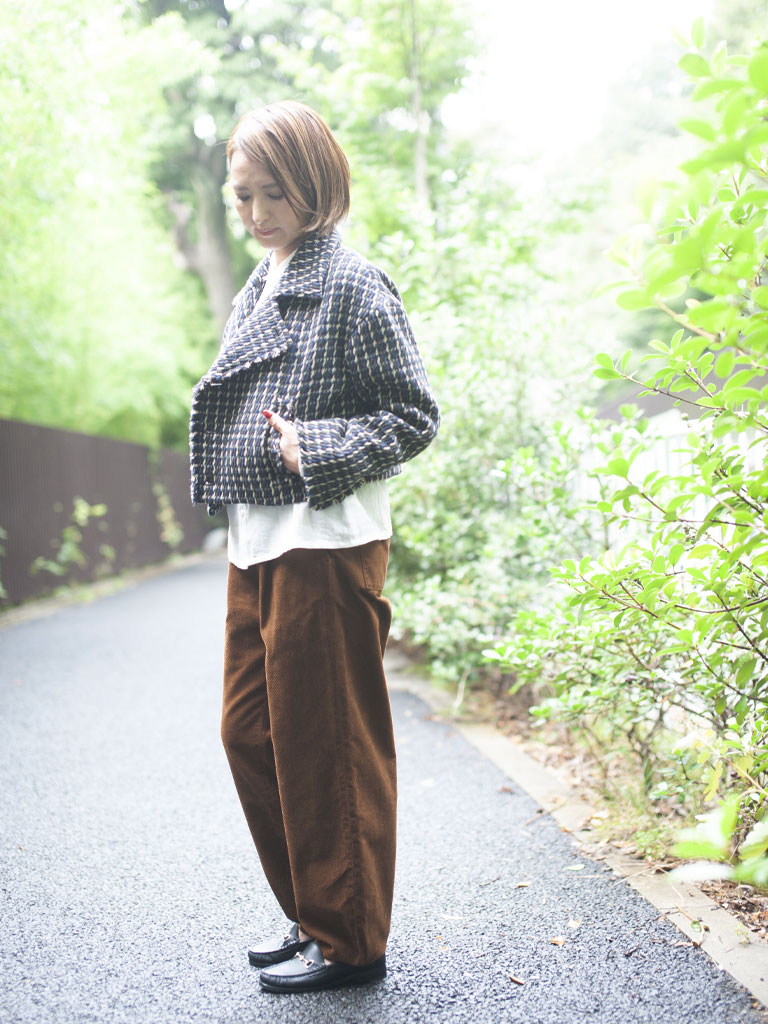 リサイクルウール ダブルショートジャケット ウイメンズ