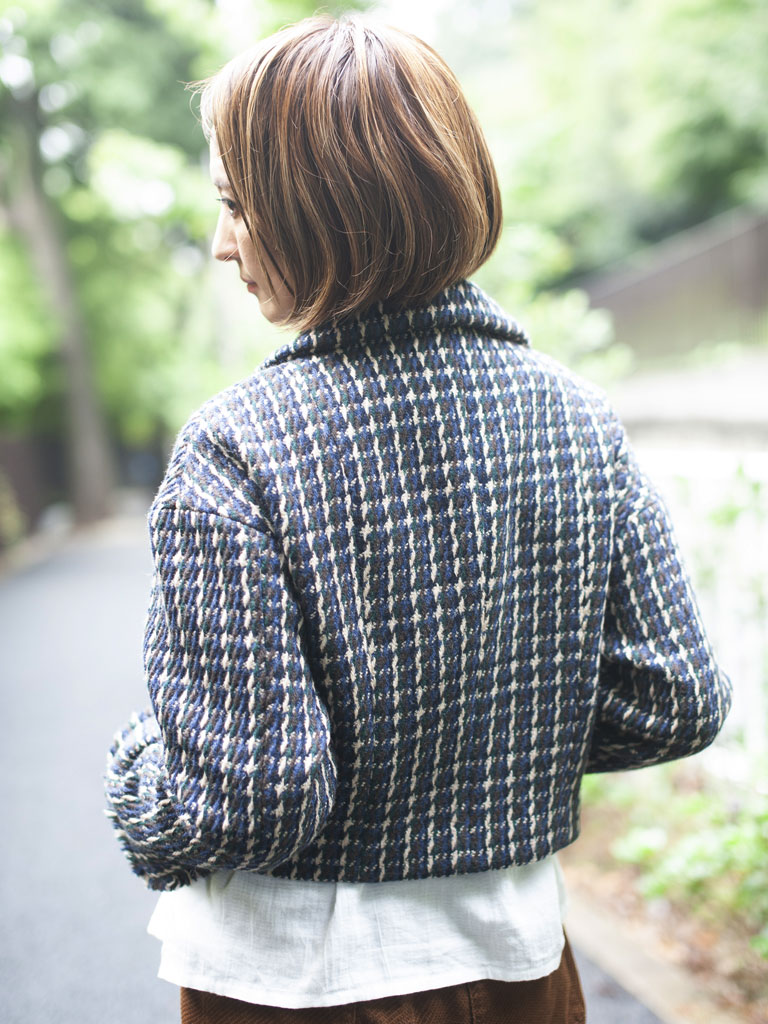 リサイクルウール ダブルショートジャケット ウイメンズ