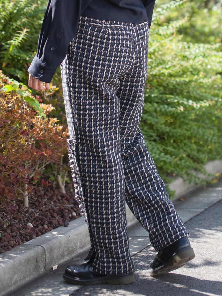 リサイクルドウール サイドボタン テーパードパンツ ウイメンズ