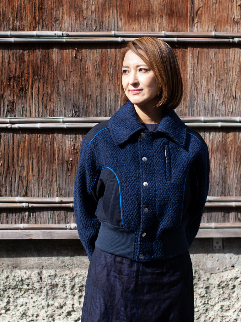 ポップコーン パイピングブルゾン ウイメンズ